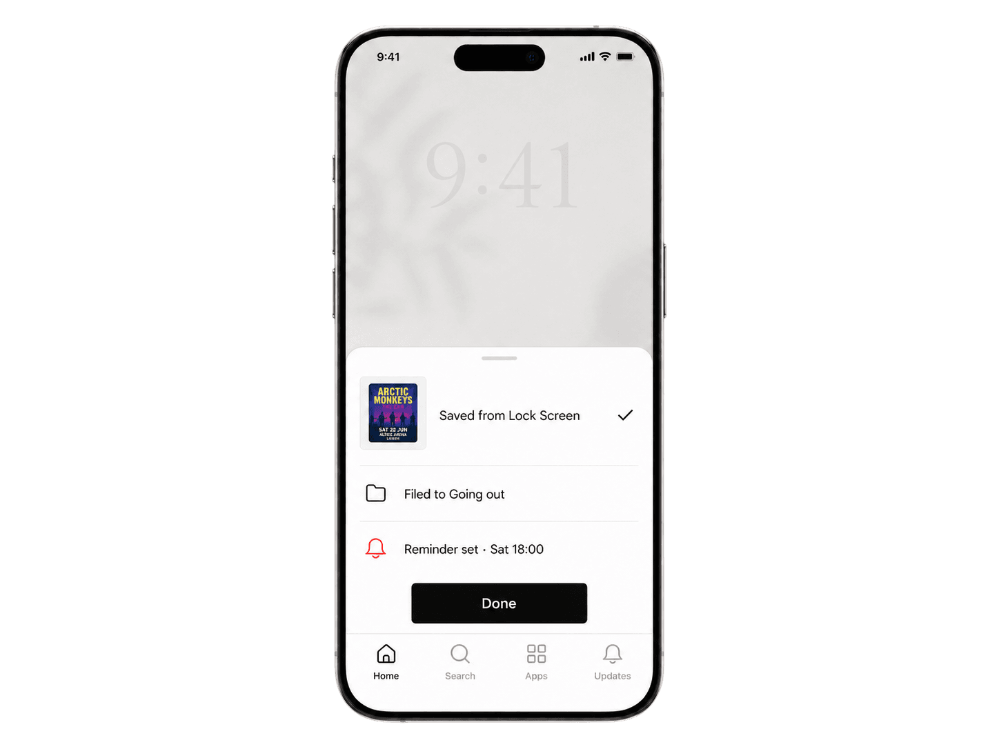 a phone containing the an app feature